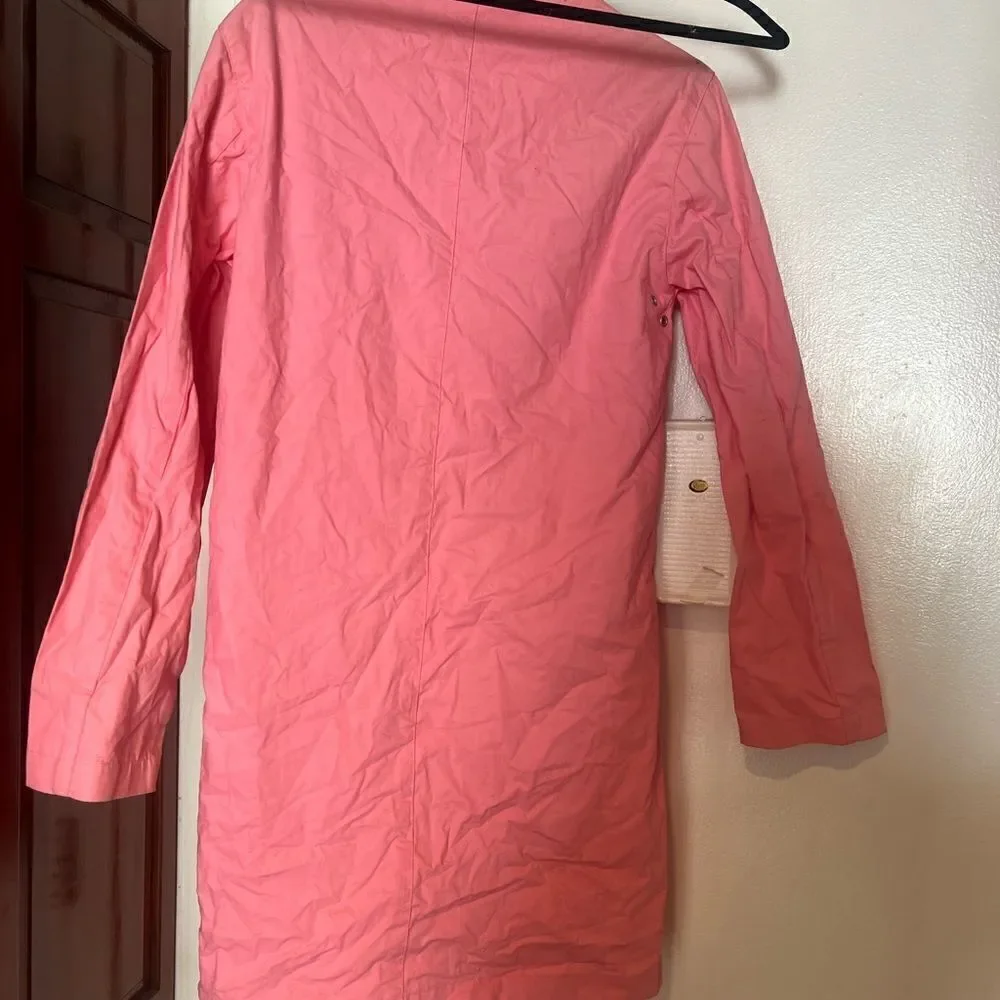 charles klein pink coat sexy trench coat lightweight jacket
